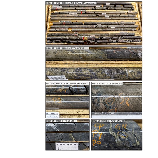 Cannot view this image? Visit: https://bmexgold.com/wp-content/uploads/2022/10/1666693939_123_BMEX-Drills-Massive-Sulfides-at-Dunlop-Bay-Ouest.jpg